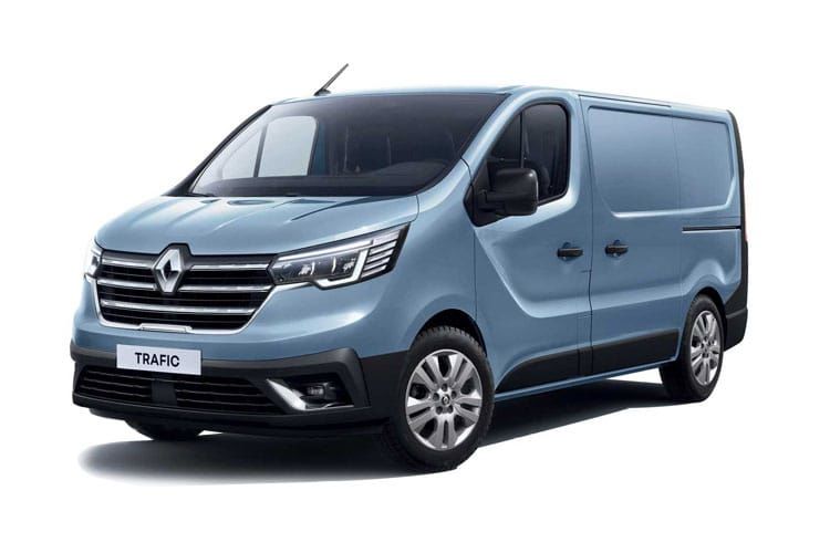 renault trafic sl30 blue dci 130 advance [safety] van front view