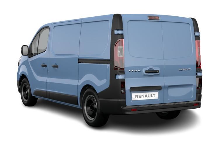 renault trafic ll30 blue dci 150 extra [safety] 9 seater back view