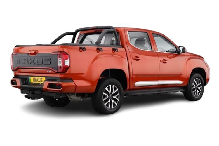 maxus t90 130kw double cab pickup 88.5kwh auto back view